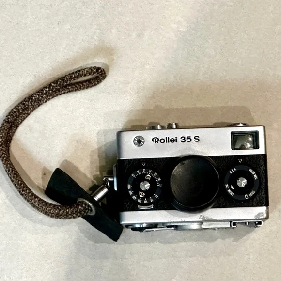 vintage Rollei 35S camera & accessories